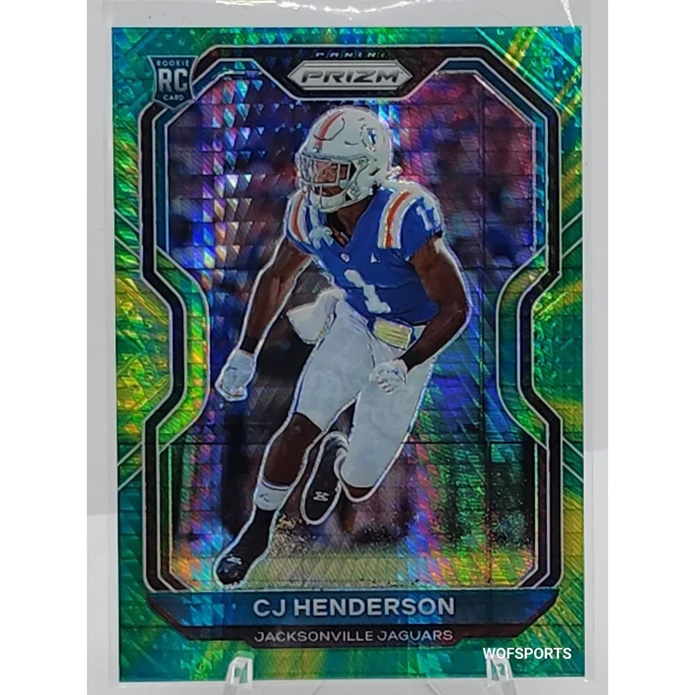 2020 Panini Prizm Neon Green Pulsar 127/175 CJ Henderson #351 Rookie